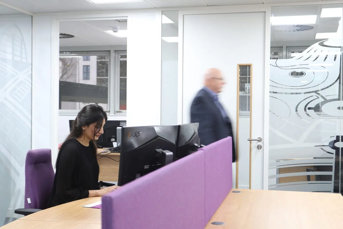 Solicitors at work in the Fullers Family Law office in Milton Keynes